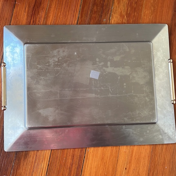 Vintage Elegant Gioiel Oro Tray Designed by Roberto C. Italy 24 K Inox 18/10 - Picture 15 of 16